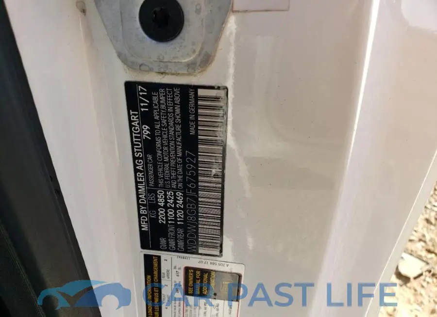 WDDWJ8GB7JF675927# 12