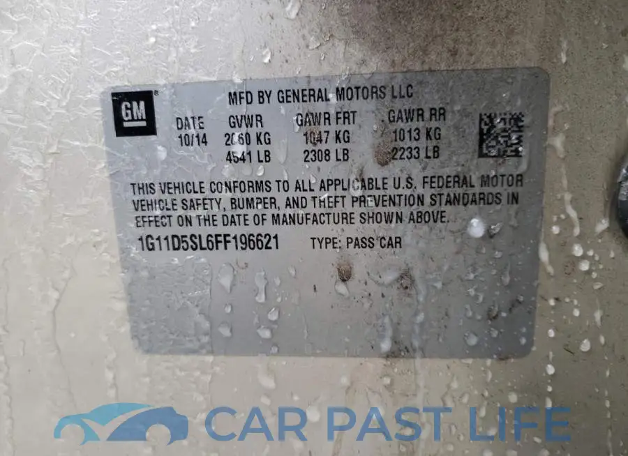 1G11D5SL6FF196621# 12