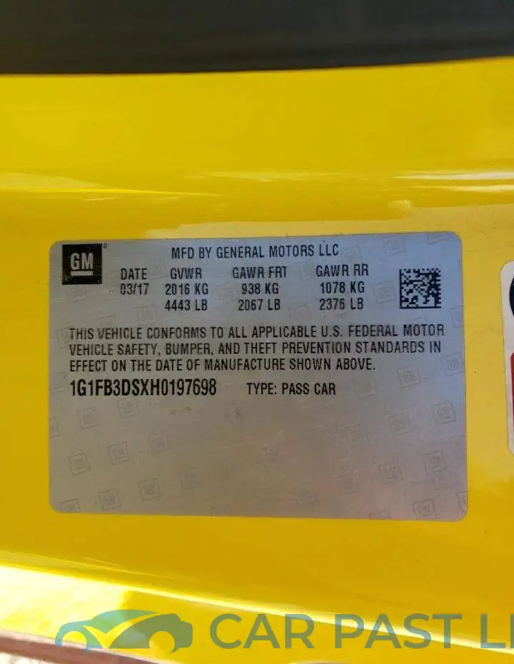 1G1FB3DSXH0197698# 12