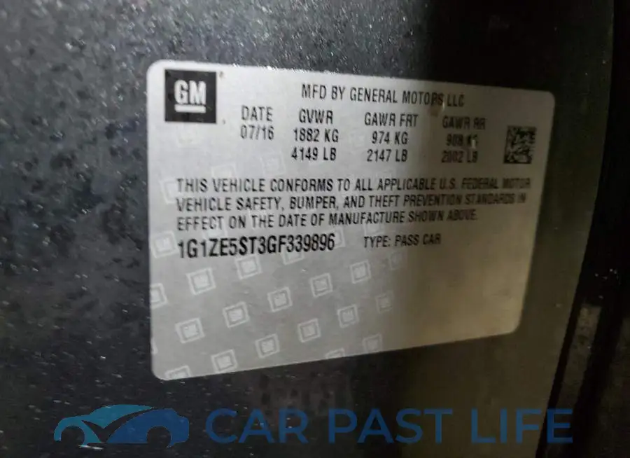 1G1ZE5ST3GF339896# 12