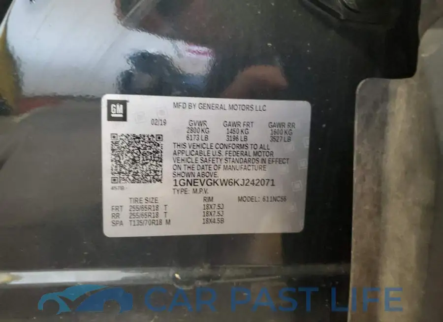 1GNEVGKW6KJ242071# 13