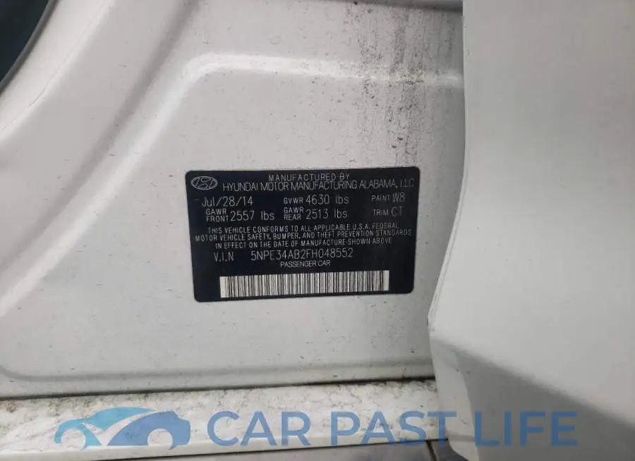5NPE34AB2FH048552# 12