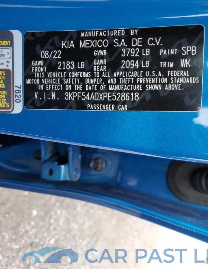 3KPF54ADXPE528618# 12