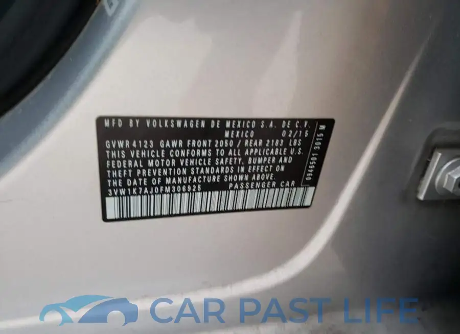 3VW1K7AJ0FM306925# 13