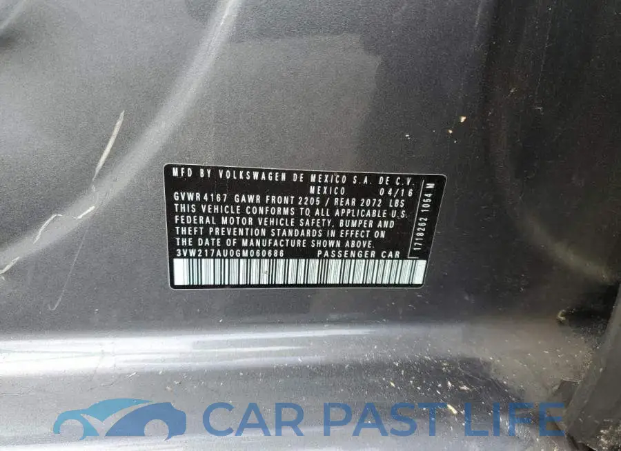 3VW217AU0GM060686# 12
