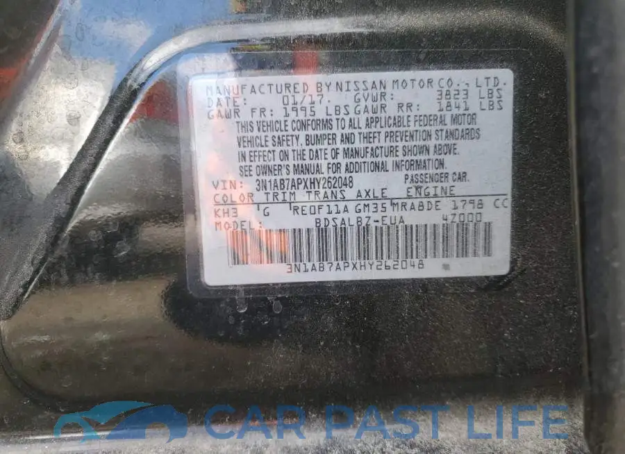 3N1AB7APXHY262048# 12