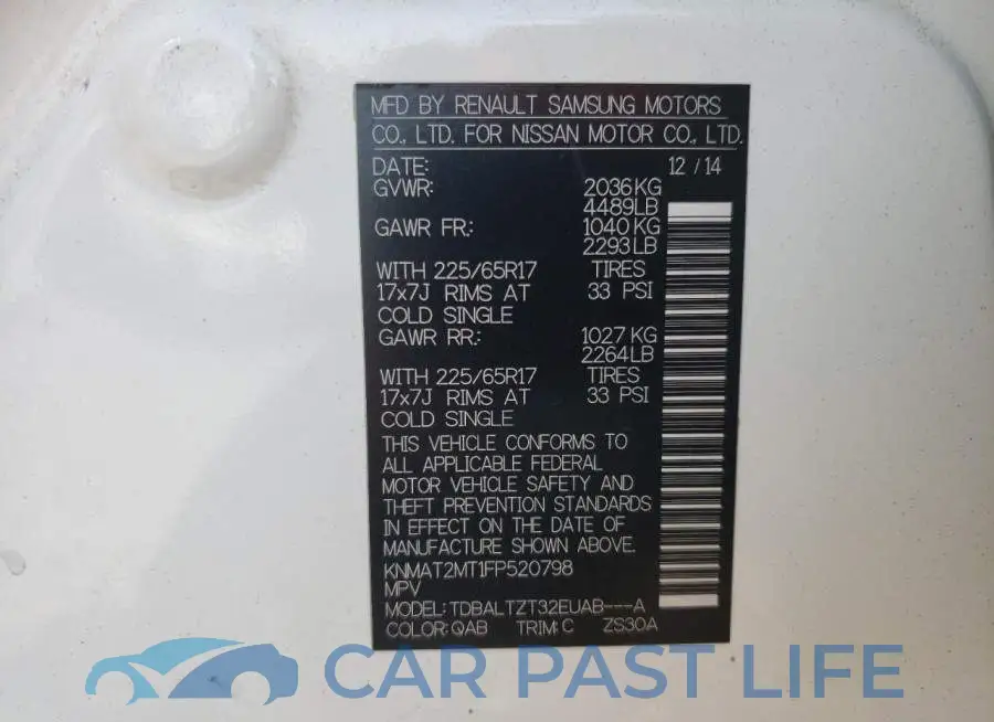 KNMAT2MT1FP520798# 10