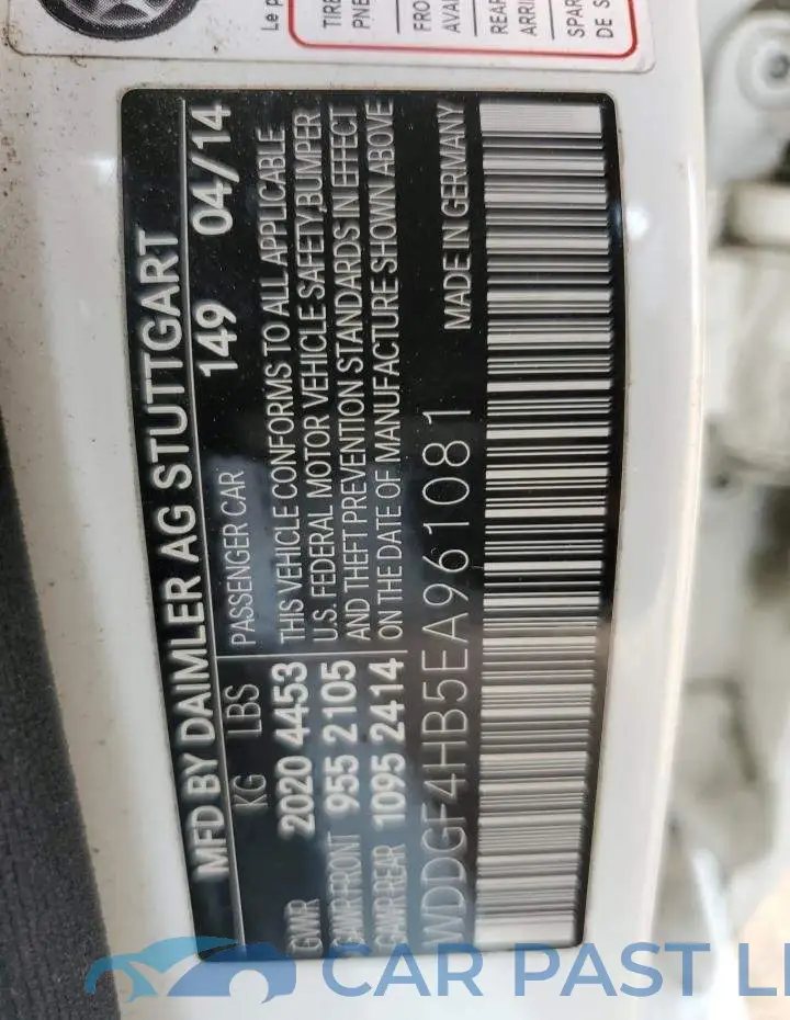WDDGF4HB5EA961081# 13