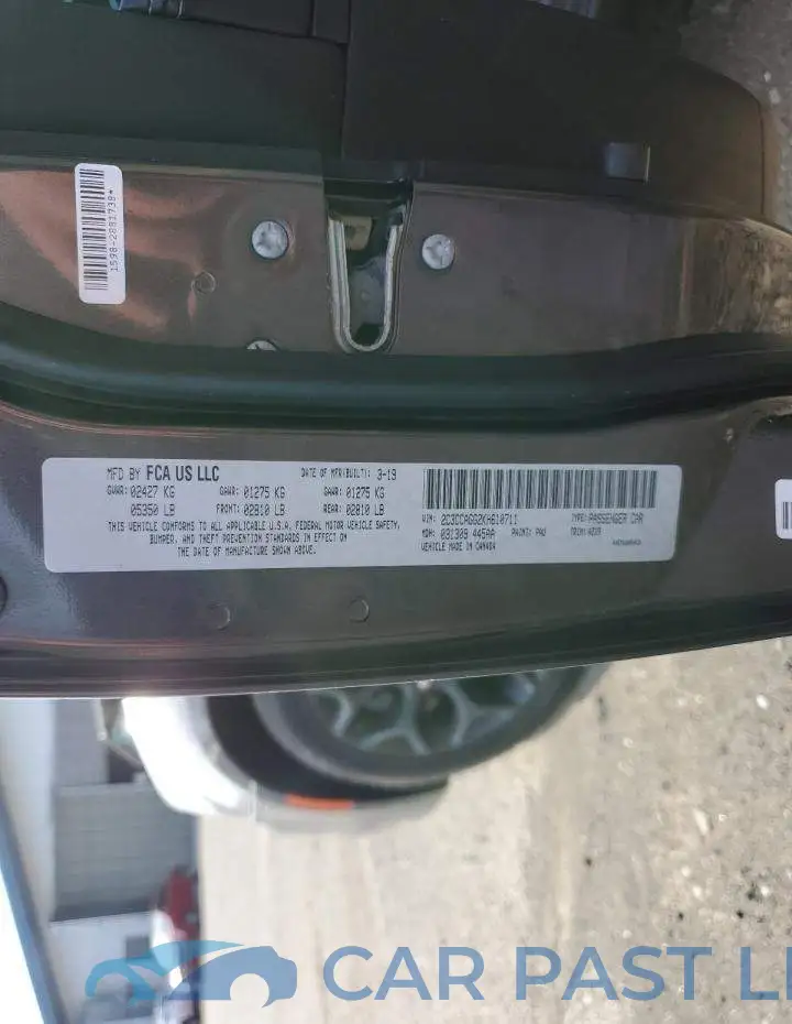 2C3CCAGG2KH610711# 12
