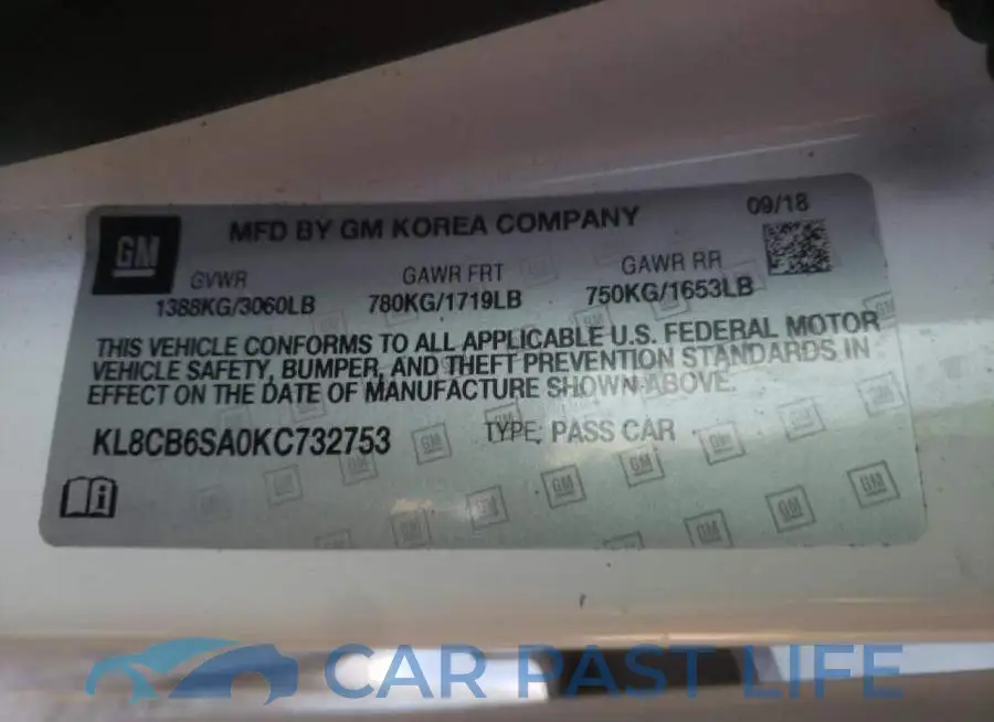 KL8CB6SA0KC732753# 12