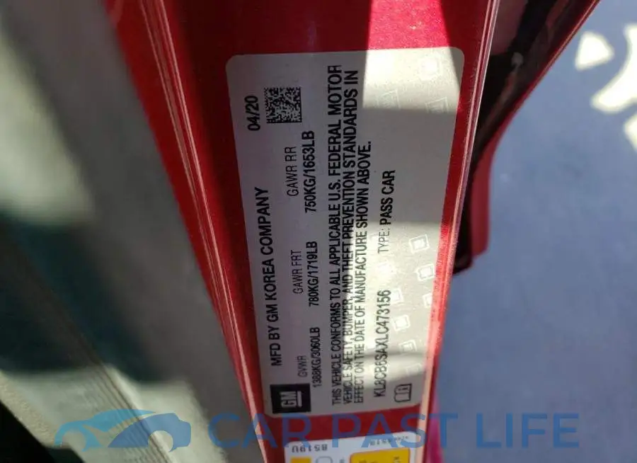 KL8CB6SAXLC473156# 13