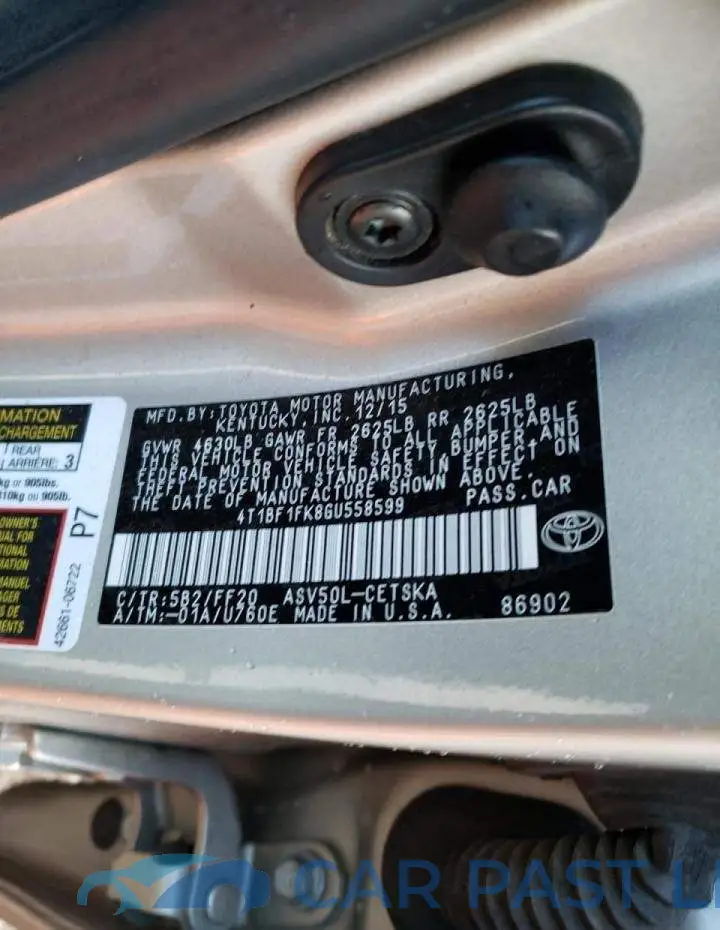 4T1BF1FK8GU558599# 13