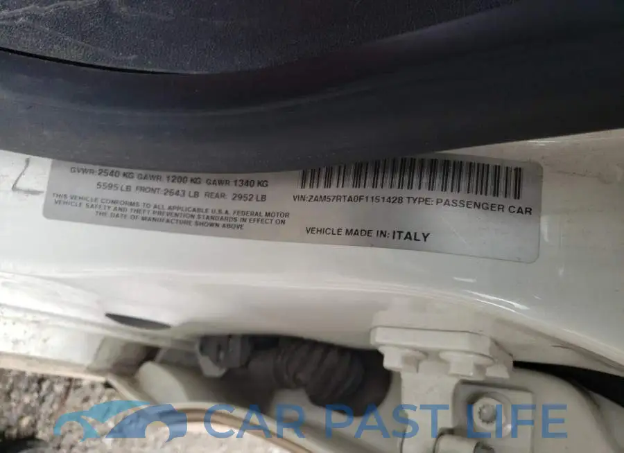 ZAM57RTA0F1151428# 12