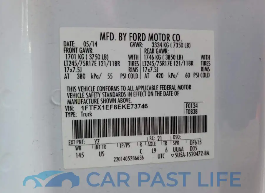 1FTFX1EF8EKE73746# 10