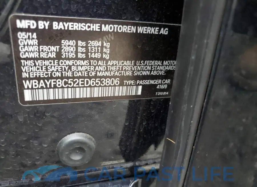 WBAYF8C52ED653806# 12