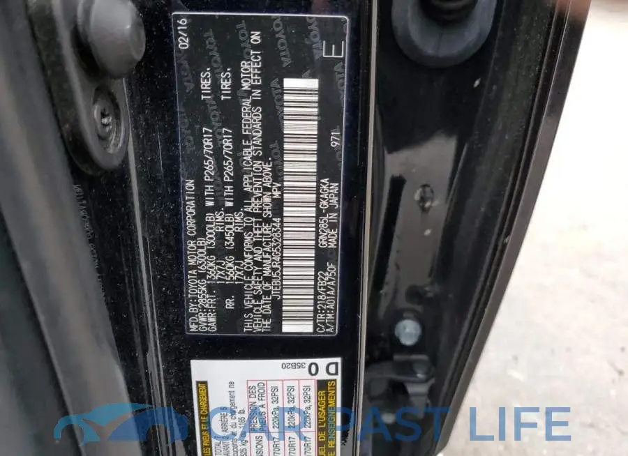 JTEBU5JR4G5328344# 13