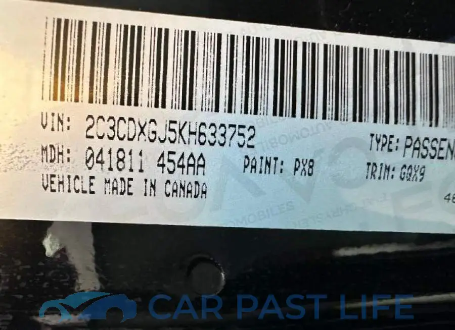 2C3CDXGJ5KH633752# 10