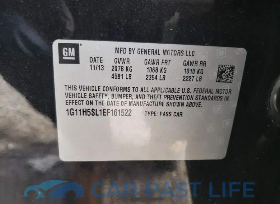 1G11H5SL1EF161522# 12