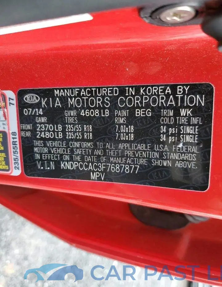 KNDPCCAC3F7687877# 14