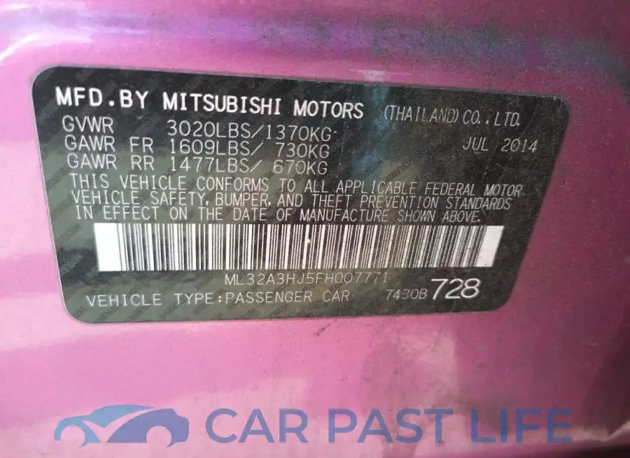ML32A3HJ5FH007771# 12