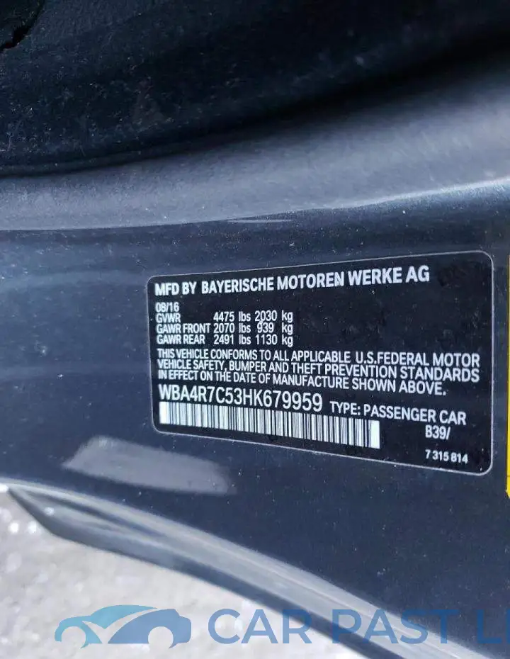 WBA4R7C53HK679959# 12