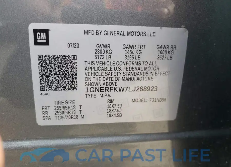 1GNERFKW7LJ268923# 14