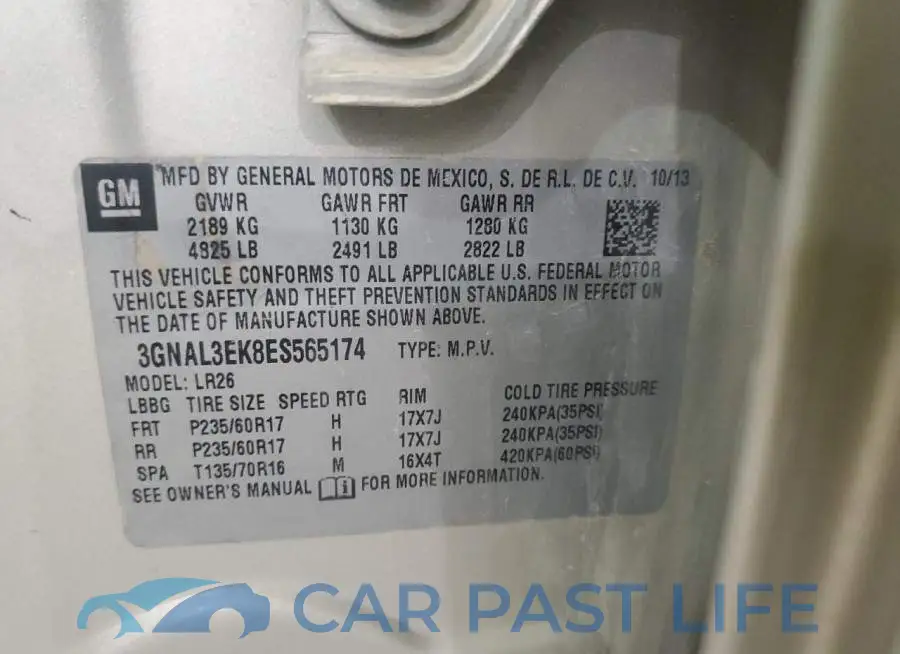 3GNAL3EK8ES565174# 12