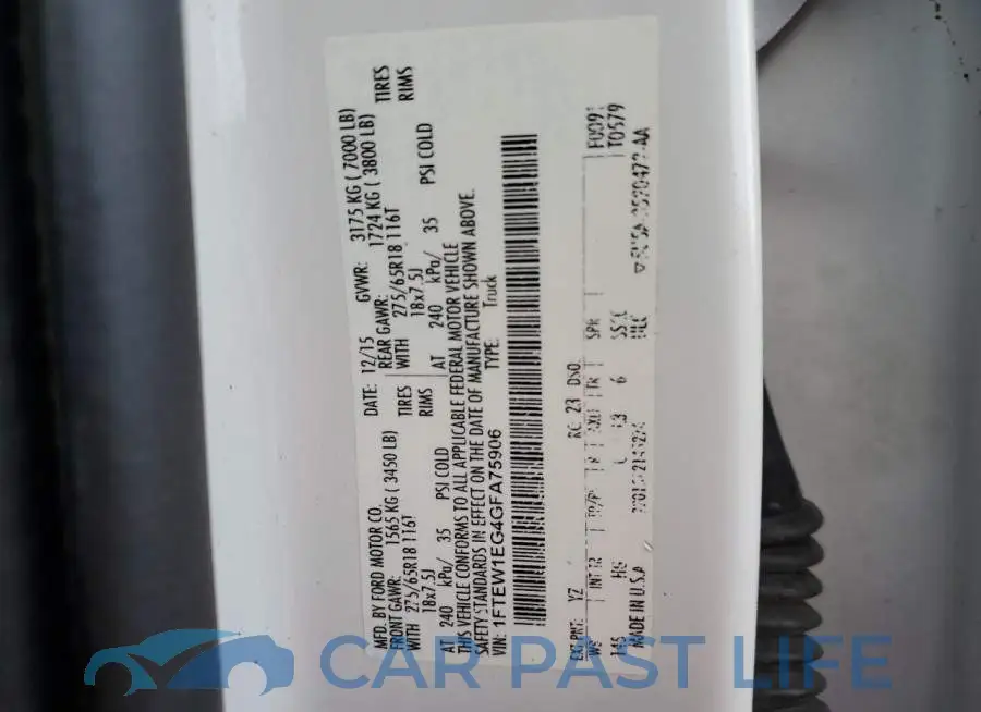 1FTEW1EG4GFA75906# 12