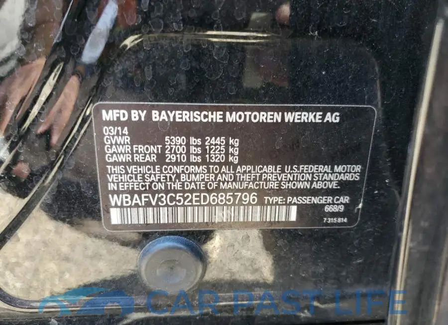 WBAFV3C52ED685796# 12