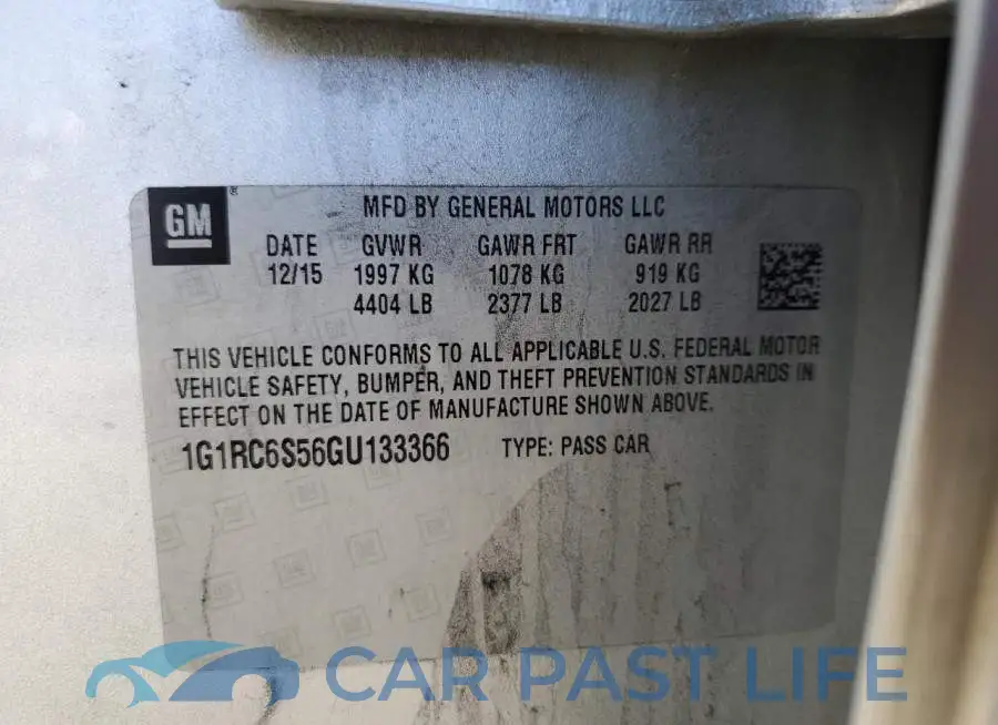 1G1RC6S56GU133366# 12