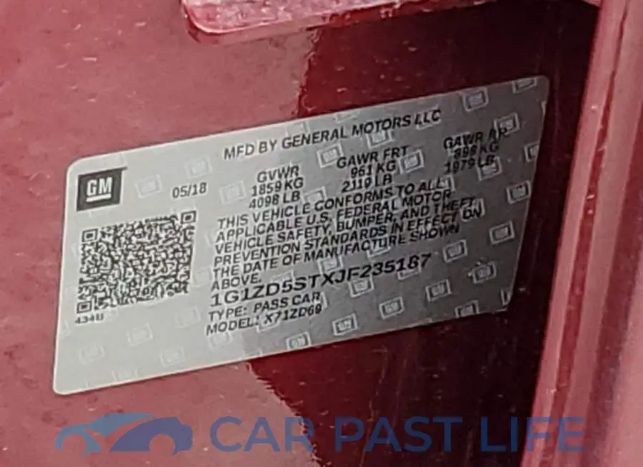 1G1ZD5STXJF235187# 12