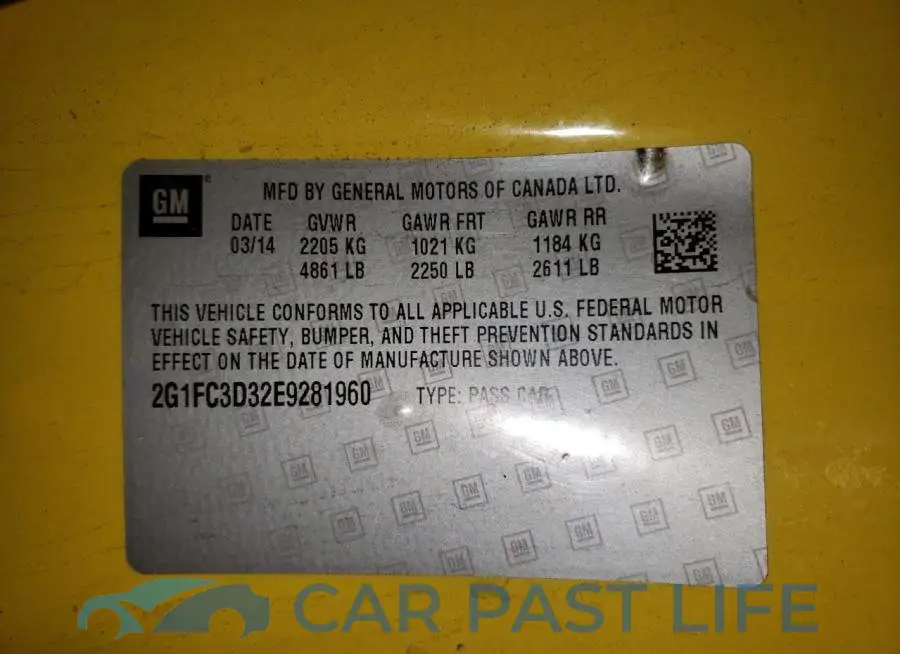 2G1FC3D32E9281960# 12