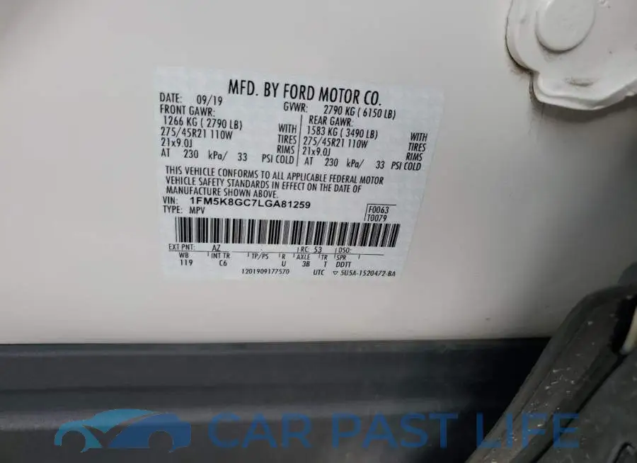 1FM5K8GC7LGA81259# 13
