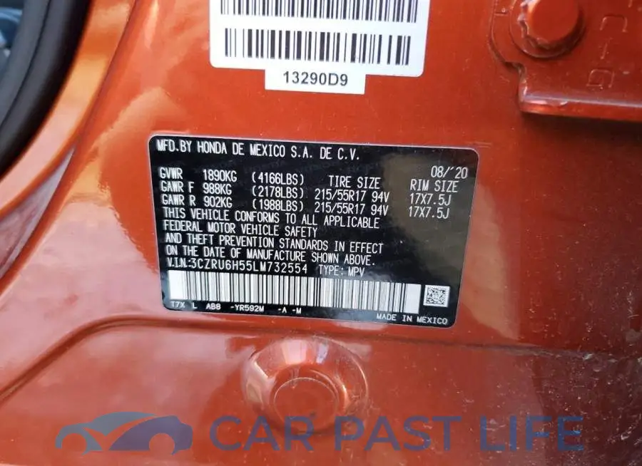 3CZRU6H55LM732554# 13