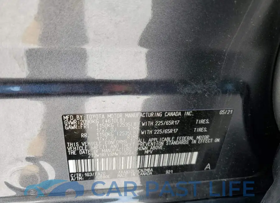 2T3W1RFV8MW150664# 14
