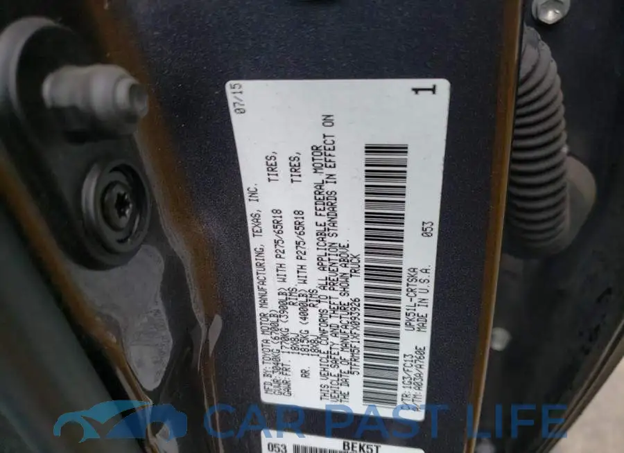 5TFRM5F1XFX093926# 12