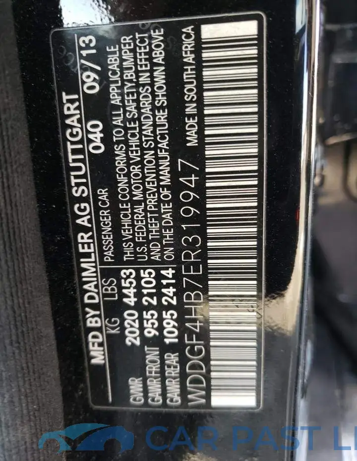 WDDGF4HB7ER319947# 12