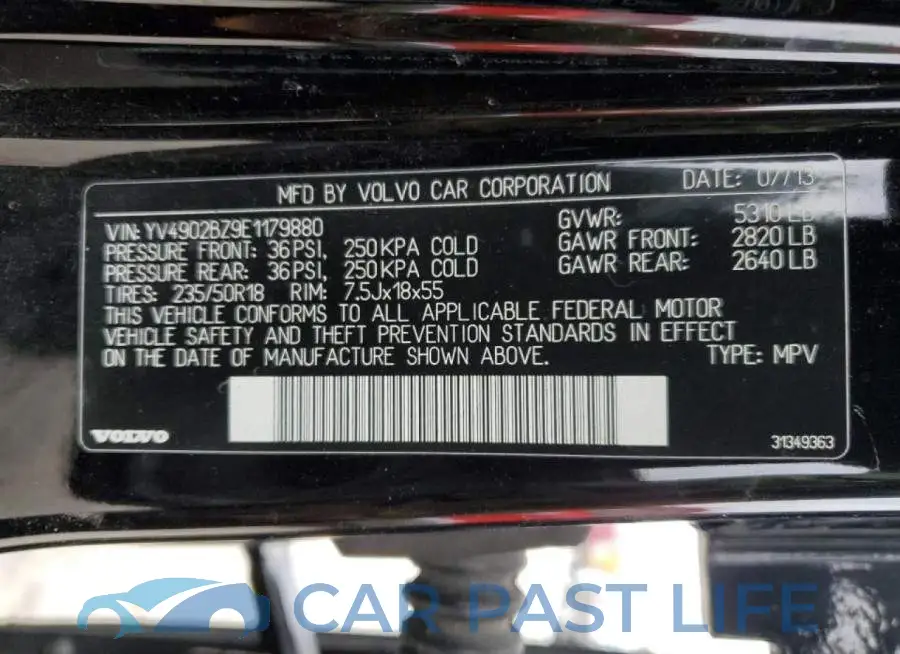 YV4902BZ9E1179880# 14