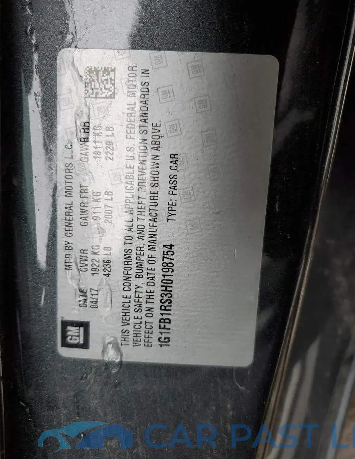 1G1FB1RS3H0198754# 12