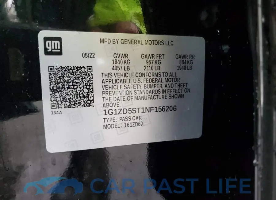 1G1ZD5ST1NF156206# 13