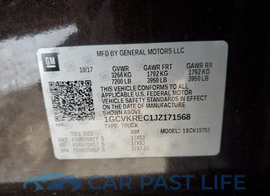 1GCVKREC1JZ171568# 12