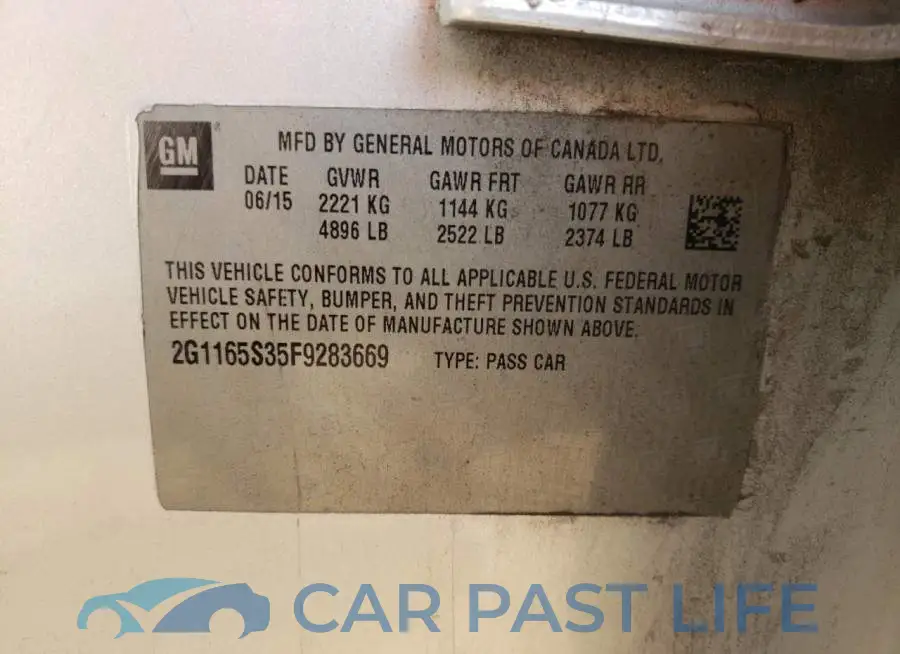 2G1145S3XG9191996# 12