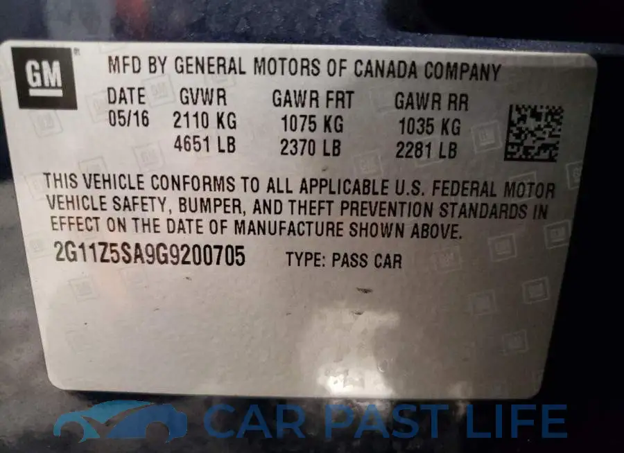2G11Z5SA9G9200705# 12