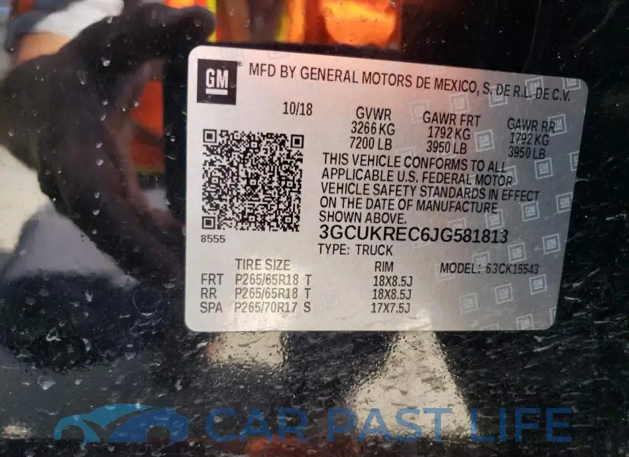 3GCUKREC6JG581813# 12