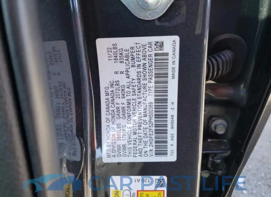 2HGFE2F52PH500369# 12