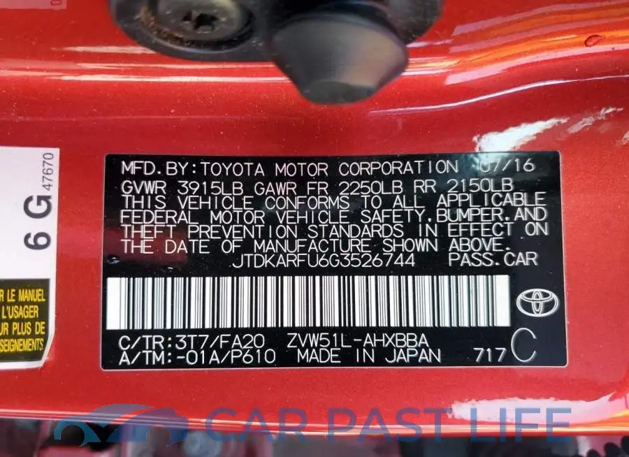 JTDKARFU6G3526744# 12