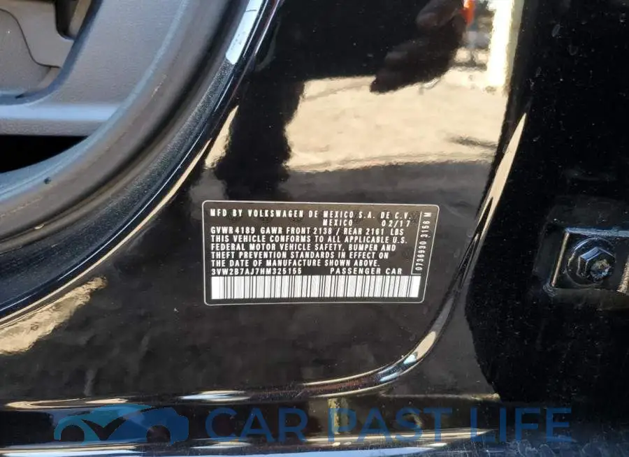 3VW2B7AJ7HM325155# 12