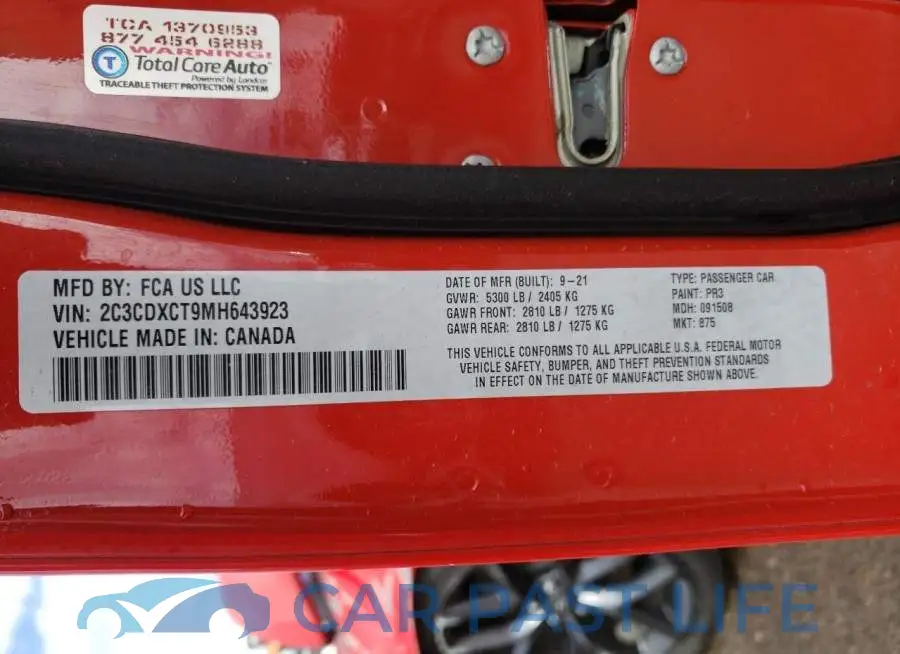 2C3CDXCT9MH643923# 13