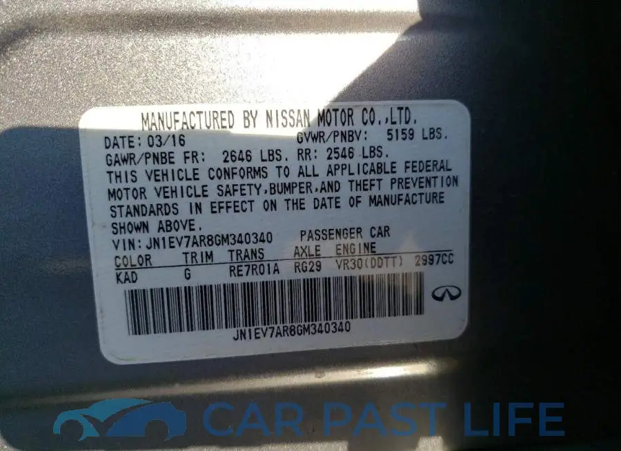 JN1EV7AR8GM340340# 12
