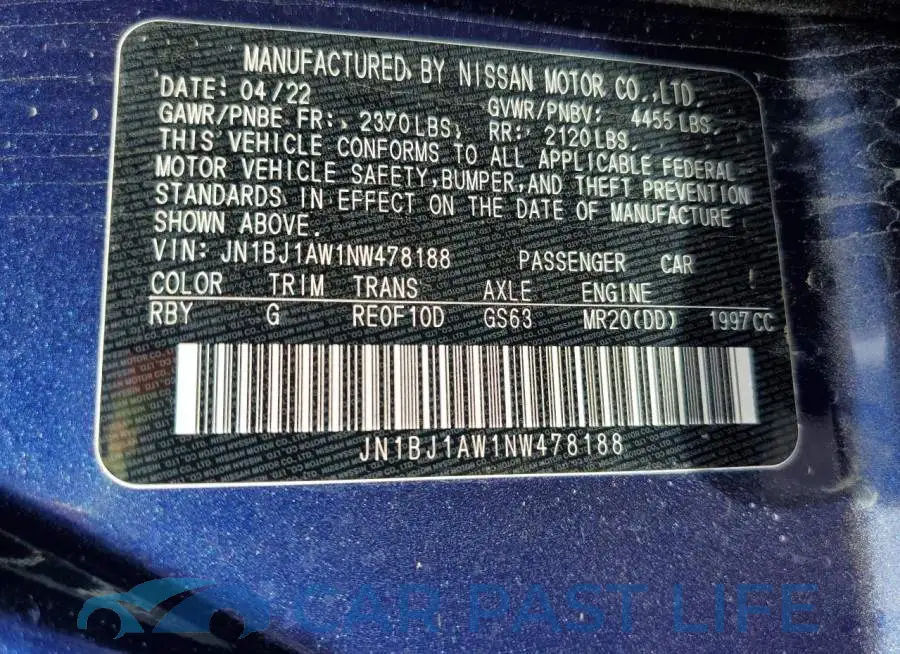 JN1BJ1AW1NW478188# 13